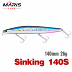 MARIS Stream Series – Sinking Minnow 140mm 26g Ultra Long Casting Jerkbait