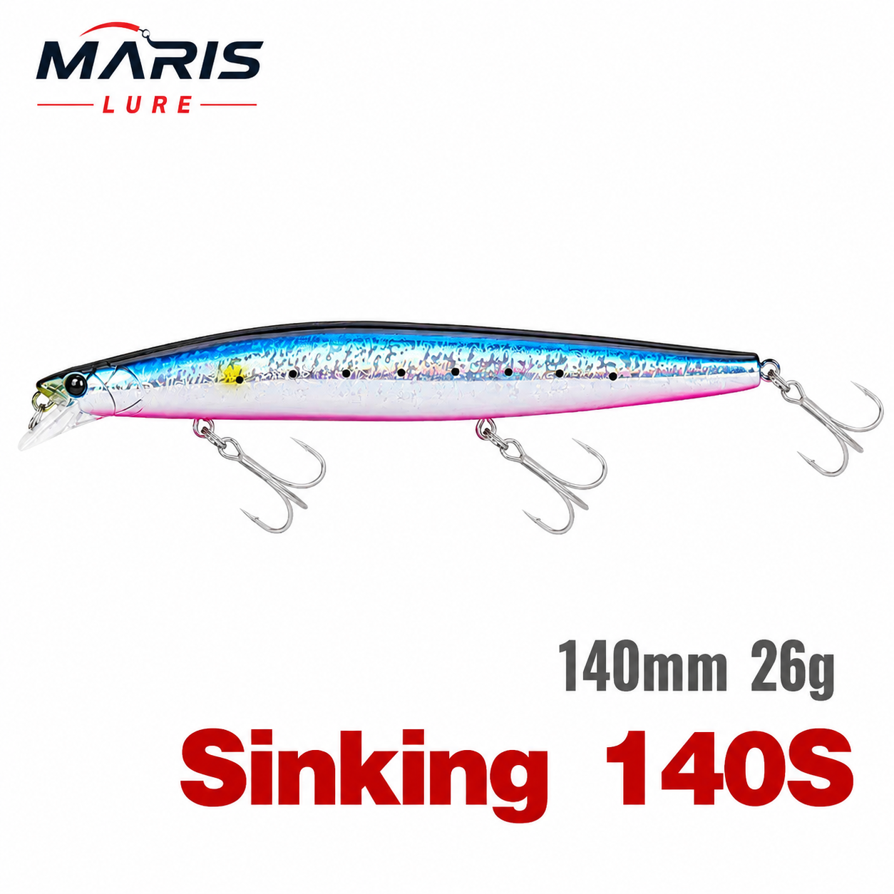 MARIS Stream Series – Sinking Minnow 140mm 26g Ultra Long Casting Jerkbait