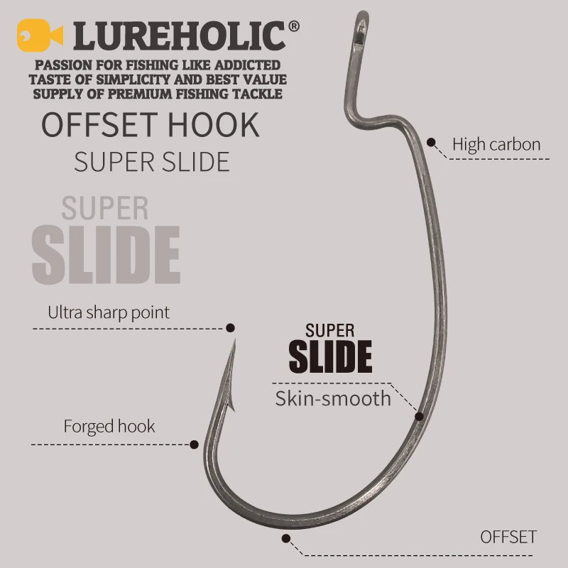 MARIS Terminal Series – PTFE Offset Worm Hook (Texas Rig / Drop Shot)