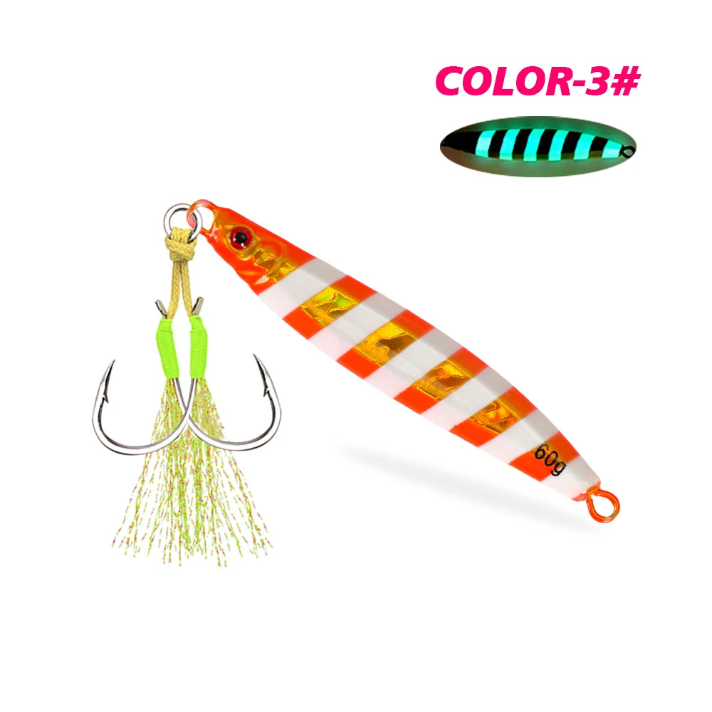 MARIS Jig Series – Luminous Sinking Lure 30/40/60/80/100g