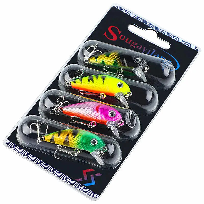 MARIS Lure Set – 4PCS Wobbler Crankbait (Bass / Carp / Sea)