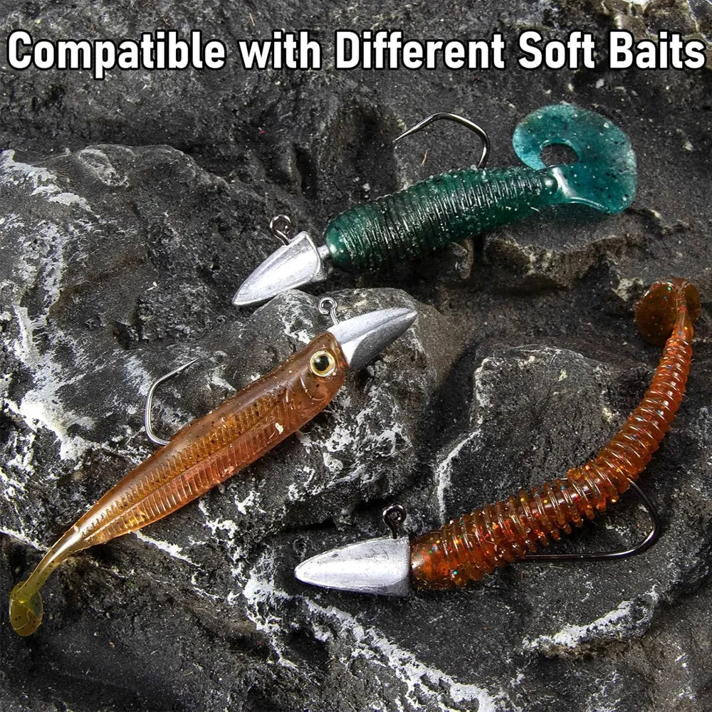 MARIS Jig Series – Crank Jig Head Hook 5pcs (3.5g–35g)