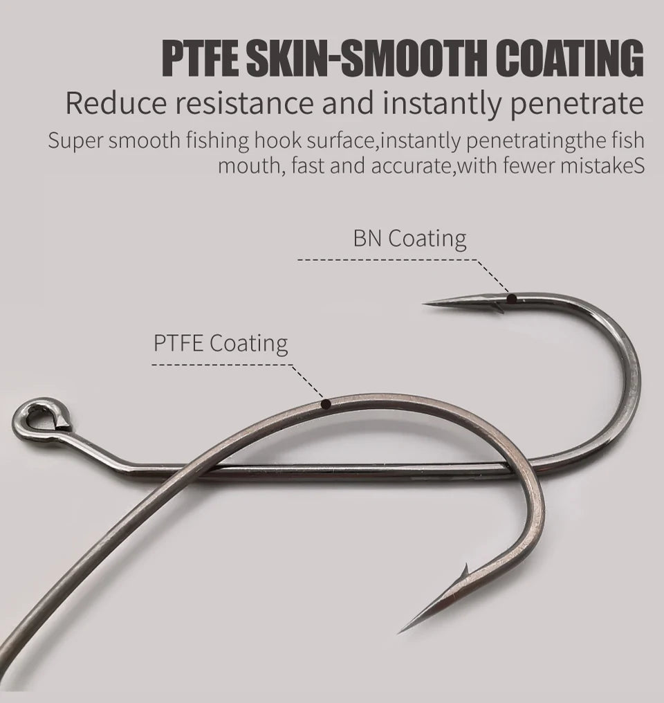 MARIS Terminal Series – PTFE Offset Worm Hook (Texas Rig / Drop Shot)