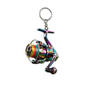 JAVRICK 31BB Fishing Reel Keychain, Acrylic Bag Charm