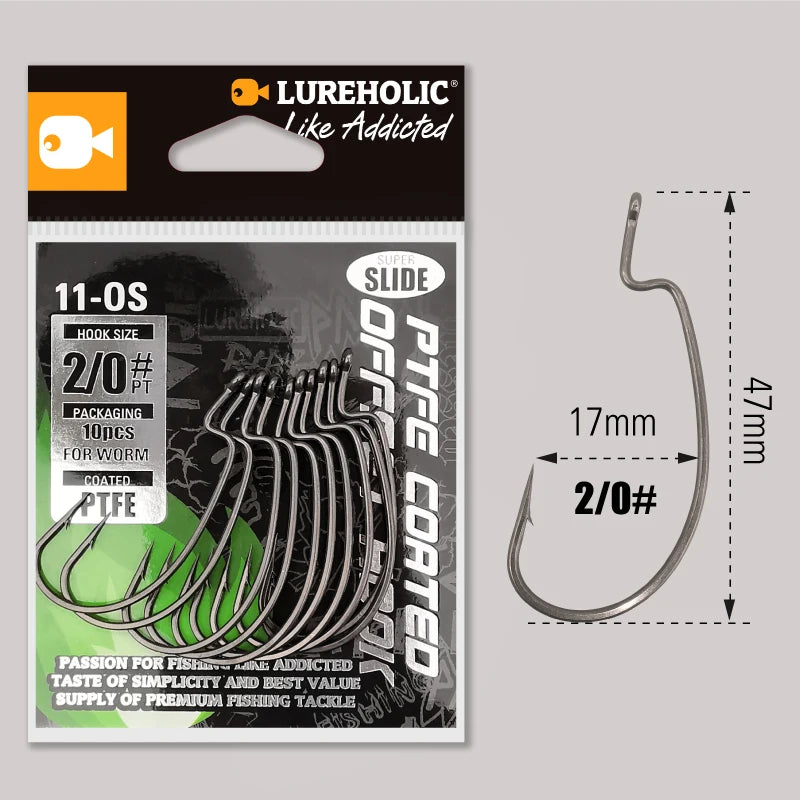 MARIS Terminal Series – PTFE Offset Worm Hook (Texas Rig / Drop Shot)