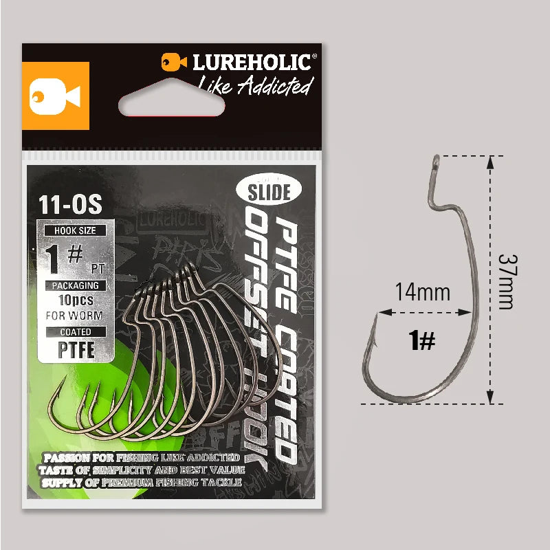 MARIS Terminal Series – PTFE Offset Worm Hook (Texas Rig / Drop Shot)