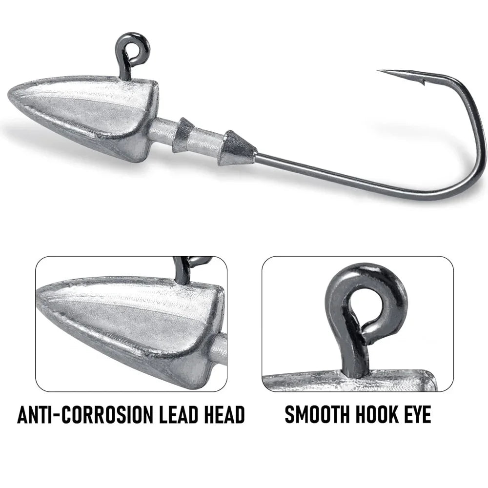 MARIS Jig Series – Crank Jig Head Hook 5pcs (3.5g–35g)