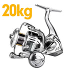 atsuim Spinning Fishing Reel, 1000–6000 Series, 5.2:1