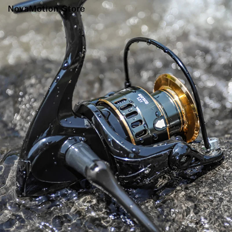 HE Series Metal Spinning Fishing Reel, 500–7000 Sizes