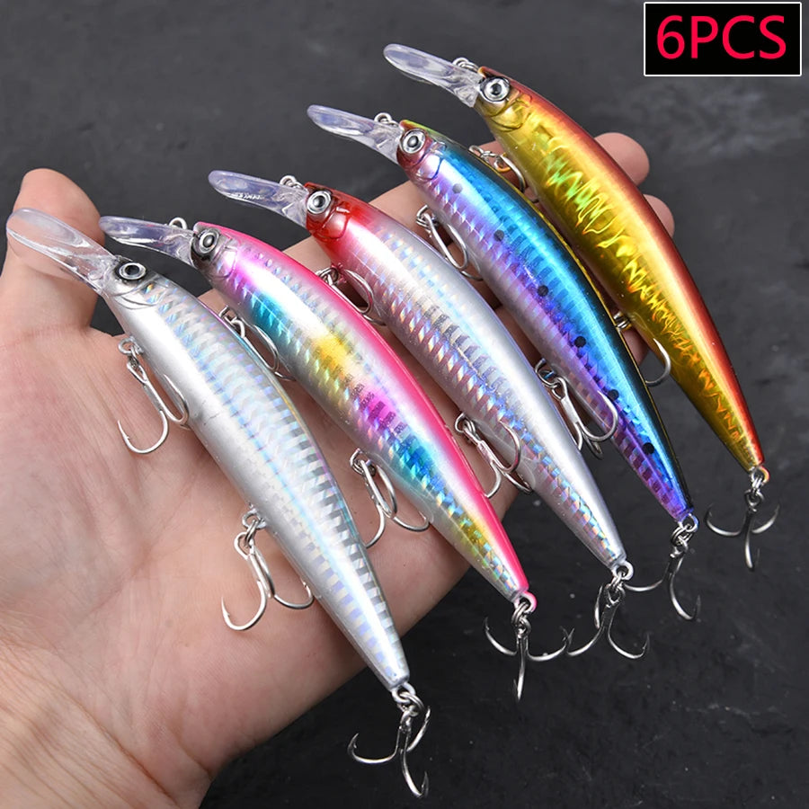 MARIS Minnow Series – Jerkbait Sinking 13cm 37g (6pcs Mix)