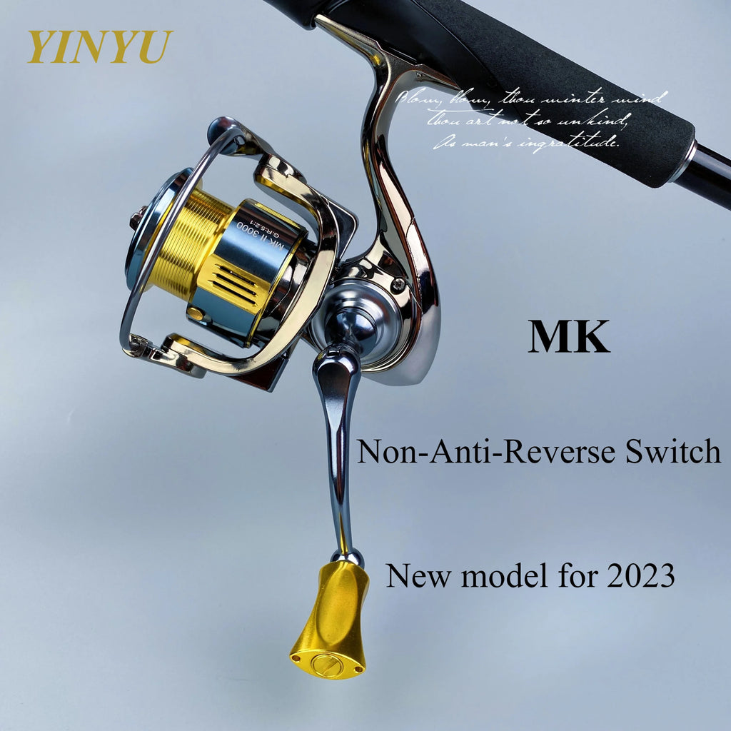 YINYU MKII Spinning Fishing Reel, 1000–4000 Series, 5.2:1