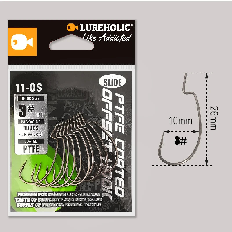 MARIS Terminal Series – PTFE Offset Worm Hook (Texas Rig / Drop Shot)