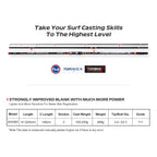 NOEBY Surf Master 4253BX Surf Casting Rod 4.25m, 3-Piece Carbon, 100–250g