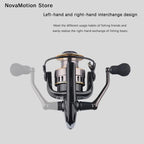 HE Series Metal Spinning Fishing Reel, 500–7000 Sizes