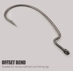 MARIS Terminal Series – PTFE Offset Worm Hook (Texas Rig / Drop Shot)