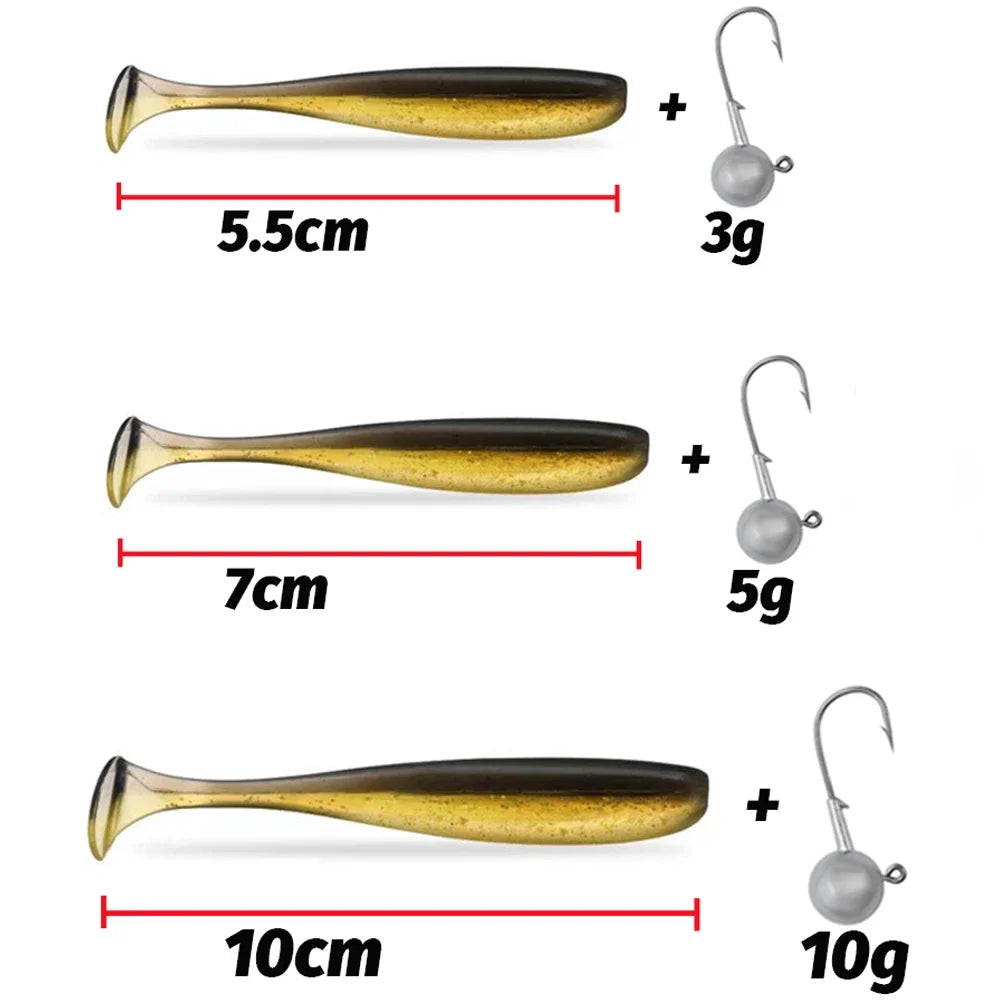 MARIS Jig Series – Soft Lure Kit 14pcs (5.5/7/10cm)