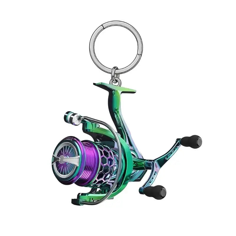 JAVRICK 31BB Fishing Reel Keychain, Acrylic Bag Charm