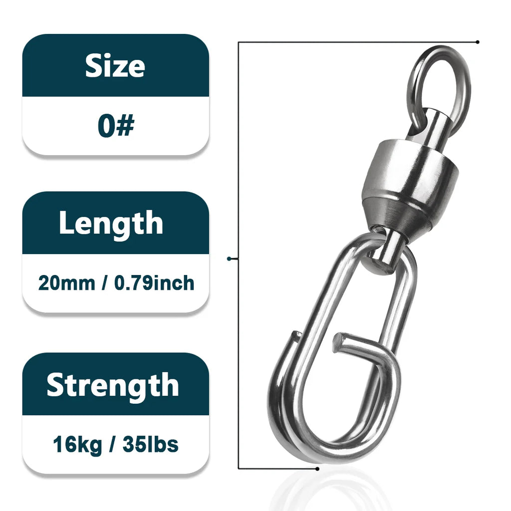 MARIS Terminal Series – Ball Bearing Swivels with Snap Clips (25–100 Pcs)
