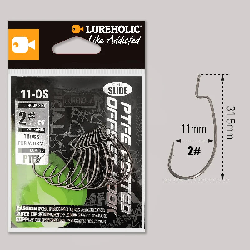 MARIS Terminal Series – PTFE Offset Worm Hook (Texas Rig / Drop Shot)