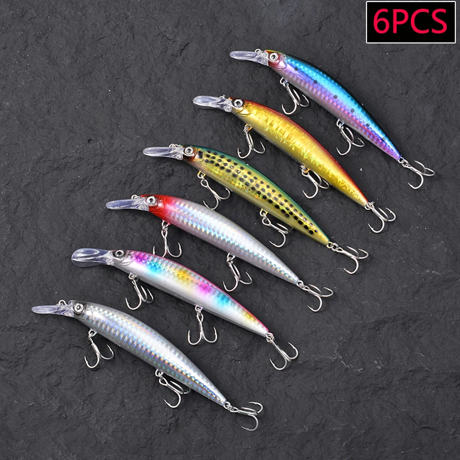 MARIS Minnow Series – Jerkbait Sinking 13cm 37g (6pcs Mix)