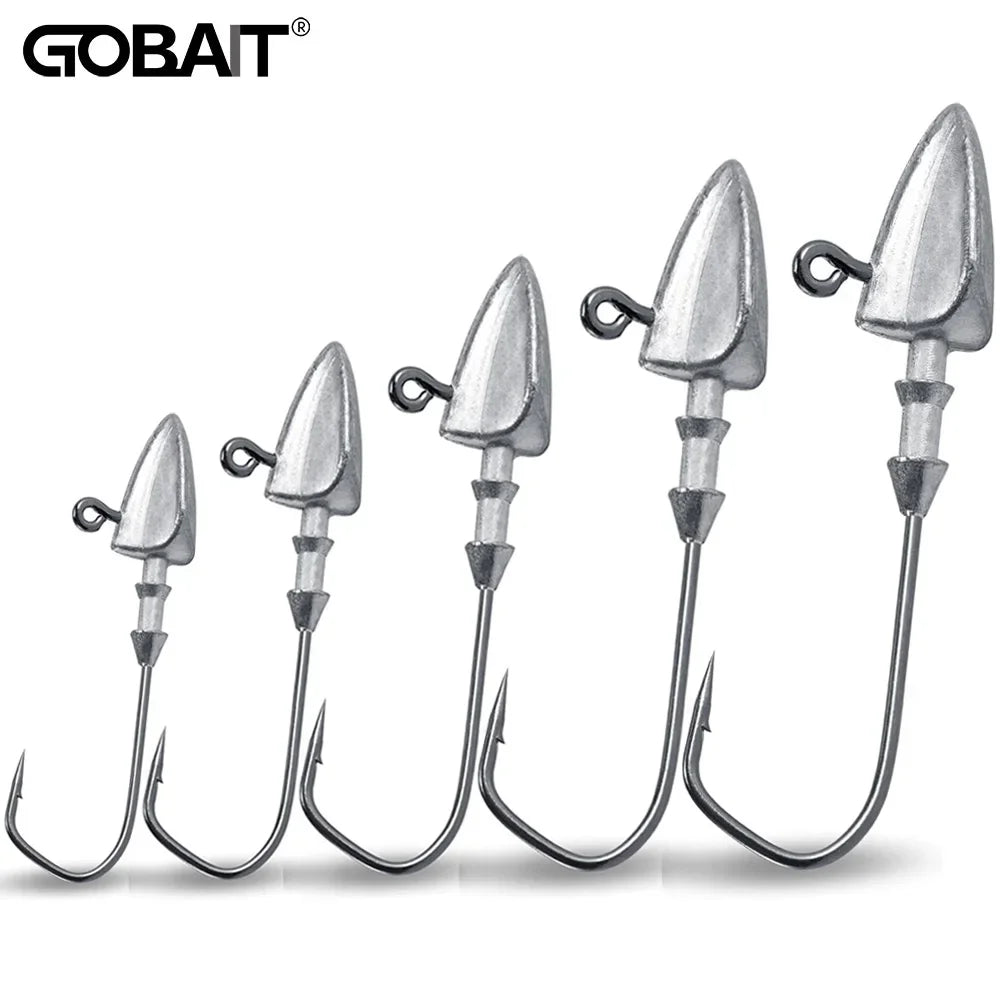 MARIS Jig Series – Crank Jig Head Hook 5pcs (3.5g–35g)