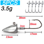 MARIS Jig Series – Crank Jig Head Hook 5pcs (3.5g–35g)