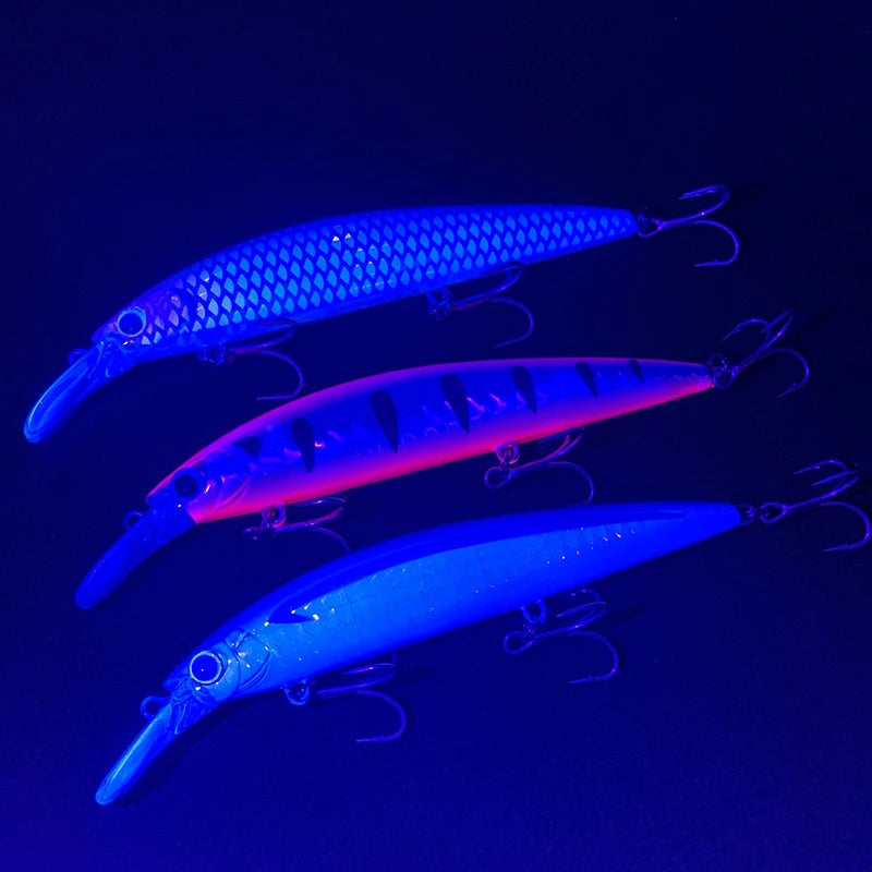 Testar 110mm 36g Heavy Sinking Minnow Bait UV Long Casting Sinking Jerkbait 110S Artificial Japan Laser Bait Pesca Fishing Lures