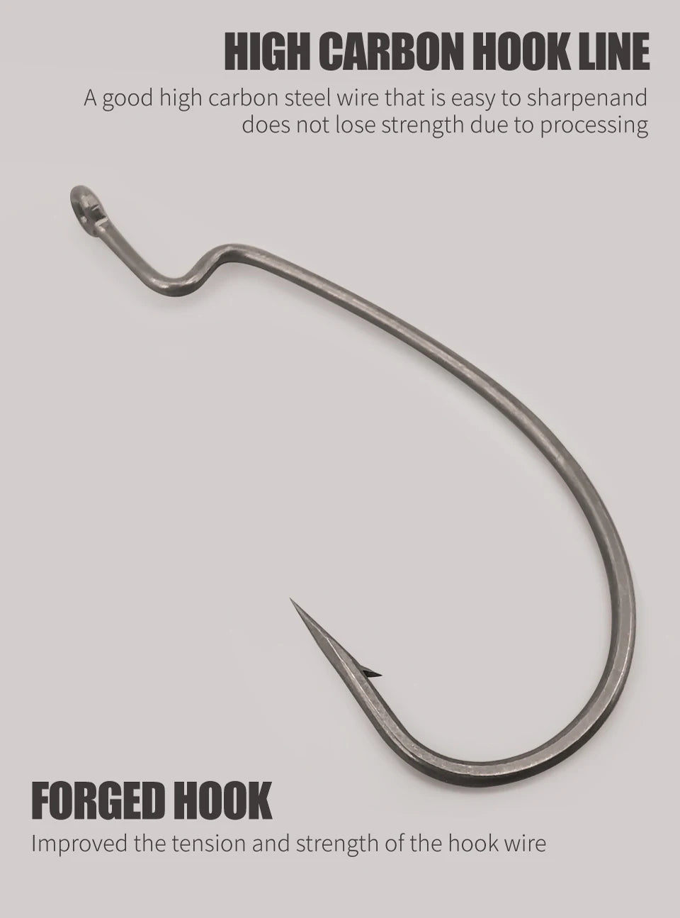 MARIS Terminal Series – PTFE Offset Worm Hook (Texas Rig / Drop Shot)