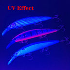 Testar 110mm 36g Heavy Sinking Minnow Bait UV Long Casting Sinking Jerkbait 110S Artificial Japan Laser Bait Pesca Fishing Lures