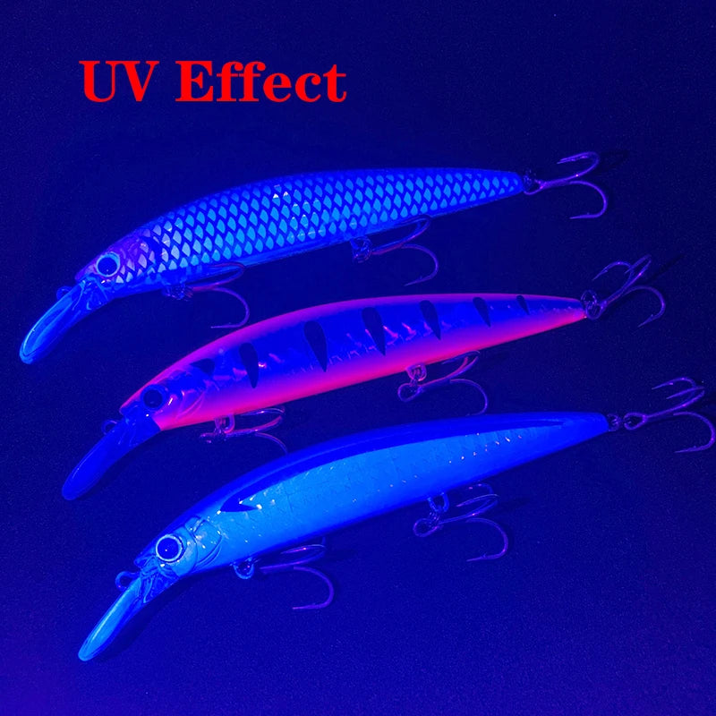 Testar 110mm 36g Heavy Sinking Minnow Bait UV Long Casting Sinking Jerkbait 110S Artificial Japan Laser Bait Pesca Fishing Lures