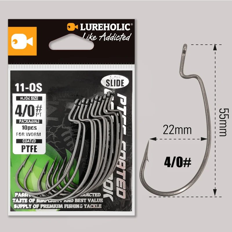 MARIS Terminal Series – PTFE Offset Worm Hook (Texas Rig / Drop Shot)