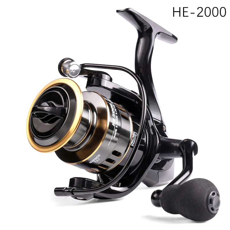 HE Series Metal Spinning Fishing Reel, 500–7000 Sizes