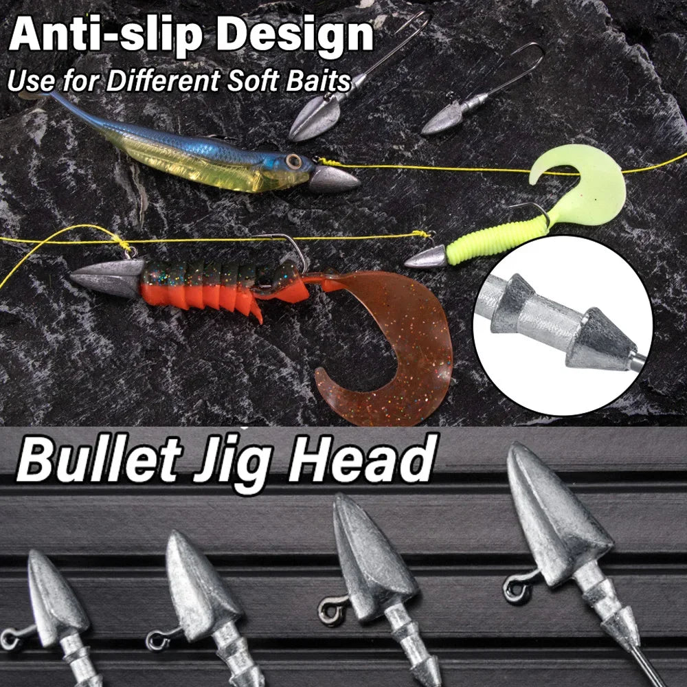 MARIS Jig Series – Crank Jig Head Hook 5pcs (3.5g–35g)