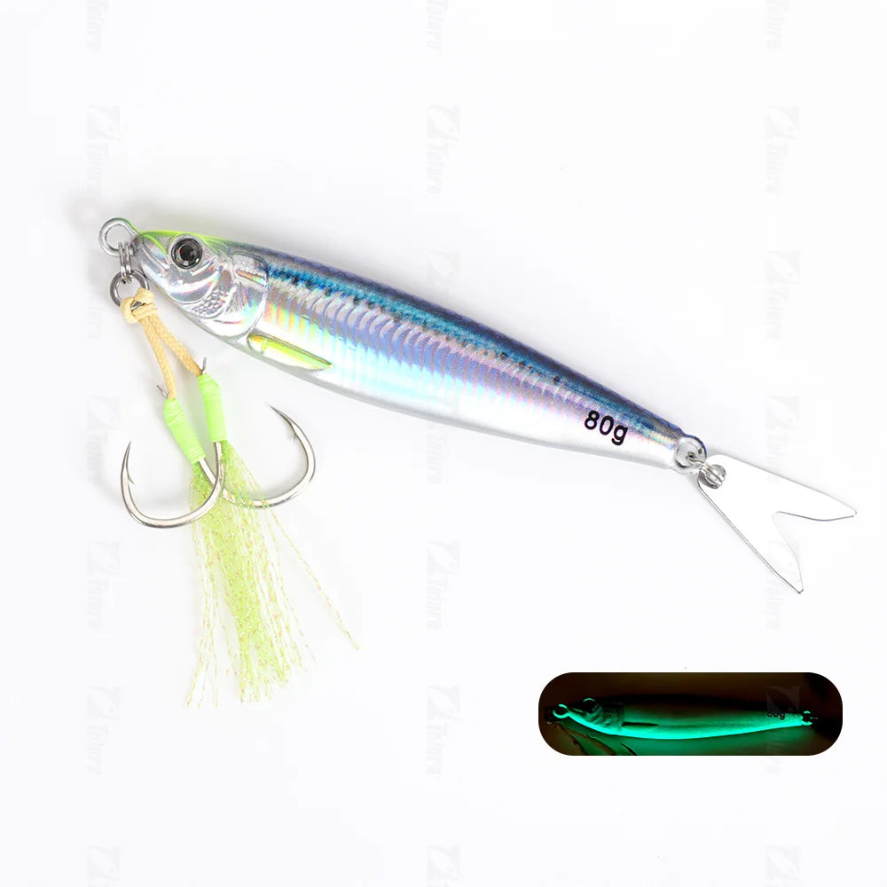 MARIS Jig Series – 3D Printed Metal Jig 20g–130g (Luminous)