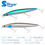MARIS Stream Series – Sinking Minnow 140mm 26g Ultra Long Casting Jerkbait