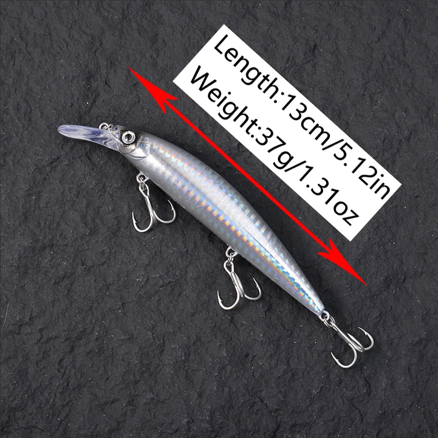 MARIS Minnow Series – Jerkbait Sinking 13cm 37g (6pcs Mix)