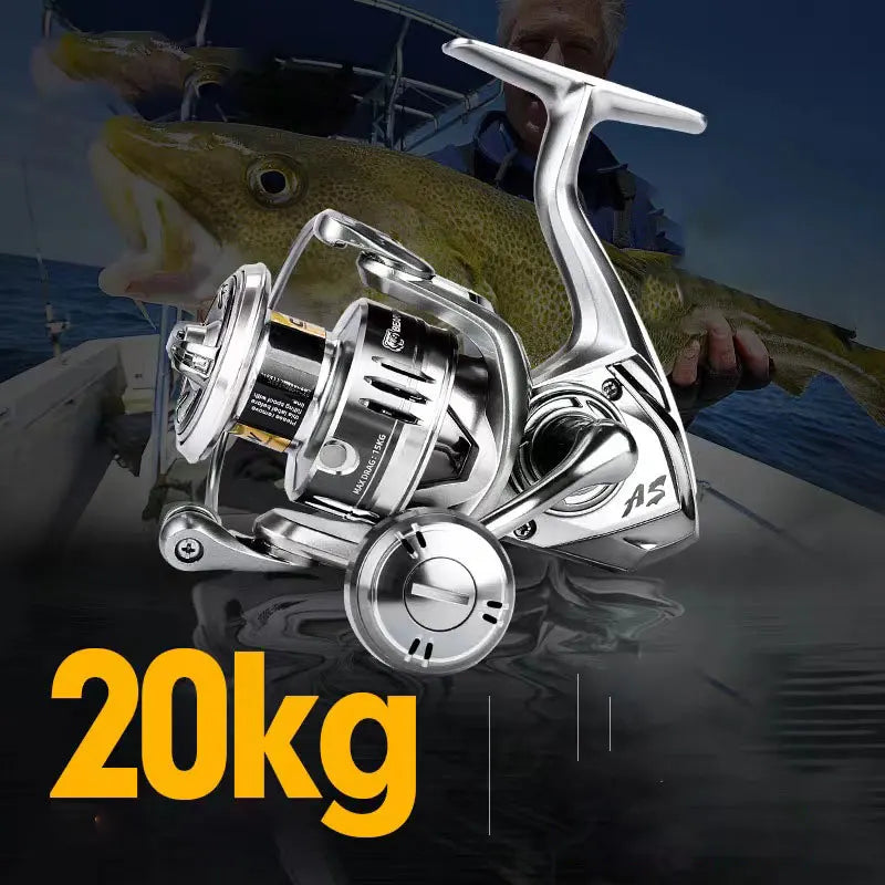 atsuim Spinning Fishing Reel, 1000–6000 Series, 5.2:1
