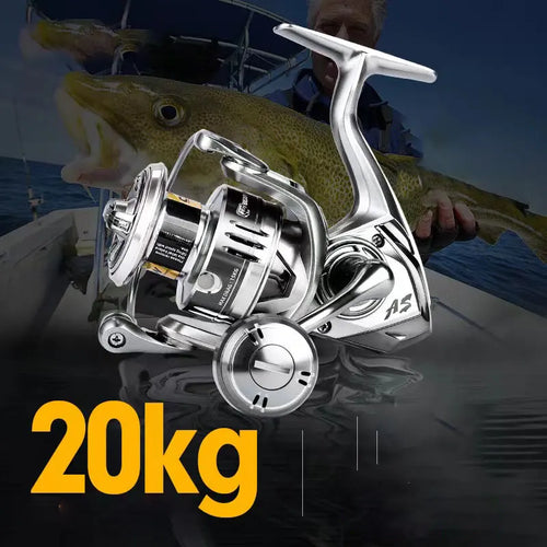 atsuim Spinning Fishing Reel, 1000–6000 Series, 5.2:1