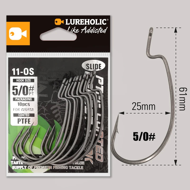 MARIS Terminal Series – PTFE Offset Worm Hook (Texas Rig / Drop Shot)