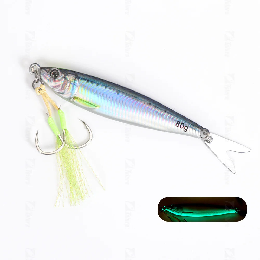 MARIS Jig Series – 3D Printed Metal Jig 20g–130g (Luminous)
