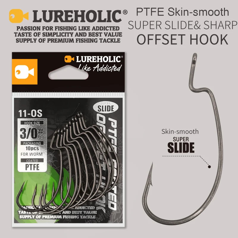 MARIS Terminal Series – PTFE Offset Worm Hook (Texas Rig / Drop Shot)