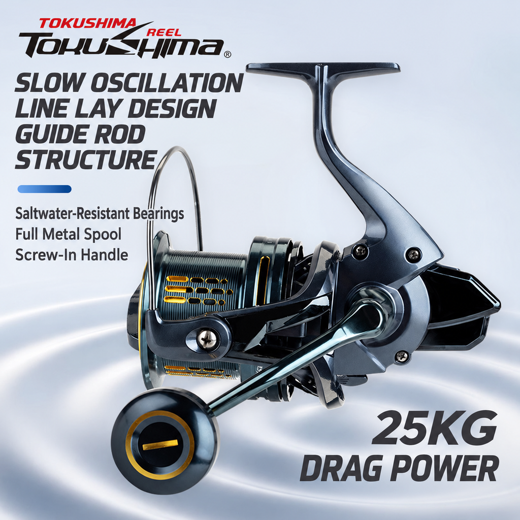 MARIS Reel Series – DG7000–DG12000 Sea Fishing Reel with Metal Foot Stand